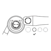 Bosch - Systemzubehör für Schleifen/Polieren (Akku/elektrisch/Druckluft) PRO Absaughaube, ohne 2608000880 Schlüssel klein