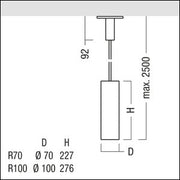 Zumtobel Group - Downlight/Strahler/Flutlicht LED - Pendelleuchte P - INF 3WH #62920305 940