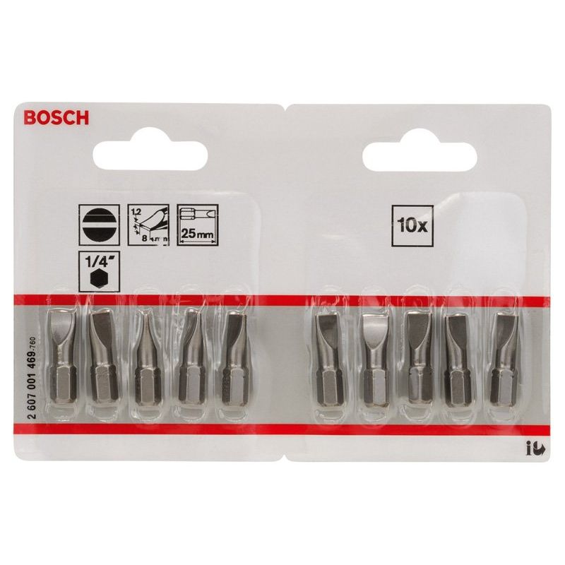 Bosch - Bit Schrauberbit Extra-Hart S 2607001469 1,2 x 8,0 25 mm