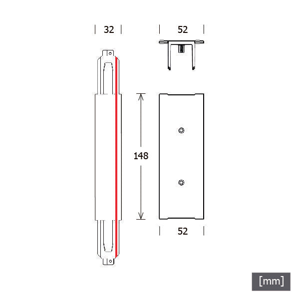 LTS Licht&Leuchten - Elektrisches Zubehör/Ersatzteile für Leuchten Stromschiene Einbau ST-E I/9010 ws