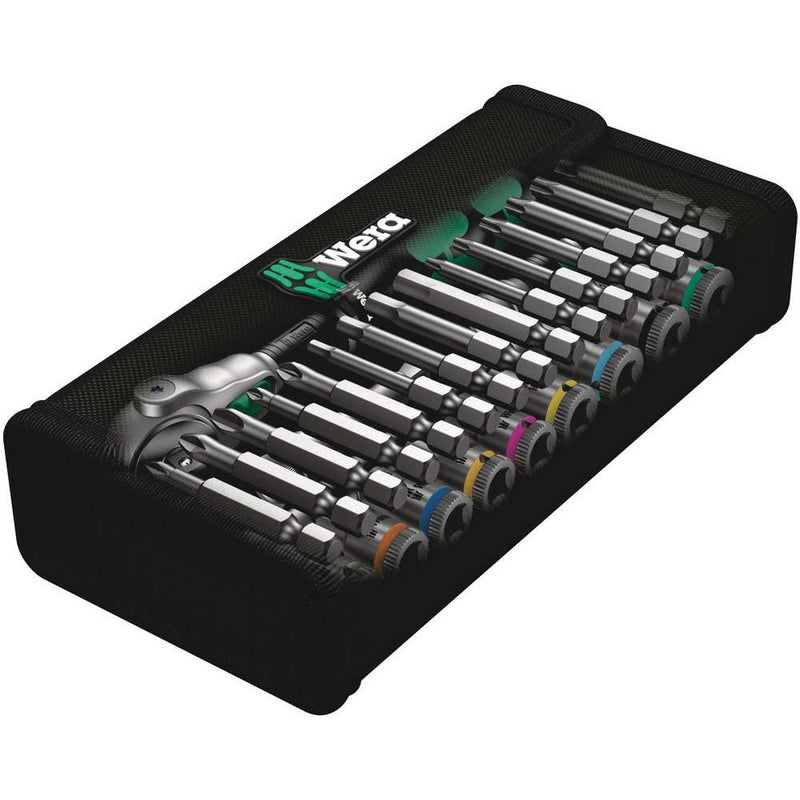Wera - Steckschlüsselset Zyklop Speed-Knarrensatz 004016 1/4"-Antrieb 28-tlg