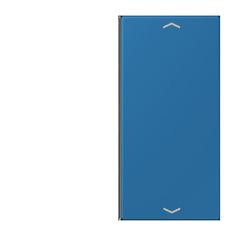Jung - Abdeckung/Bedienelement für Installationsschalterprogramme Taste 2fach m. Pfeilsymb. LC 402 TSAP 211 bleu ceruleen 31
