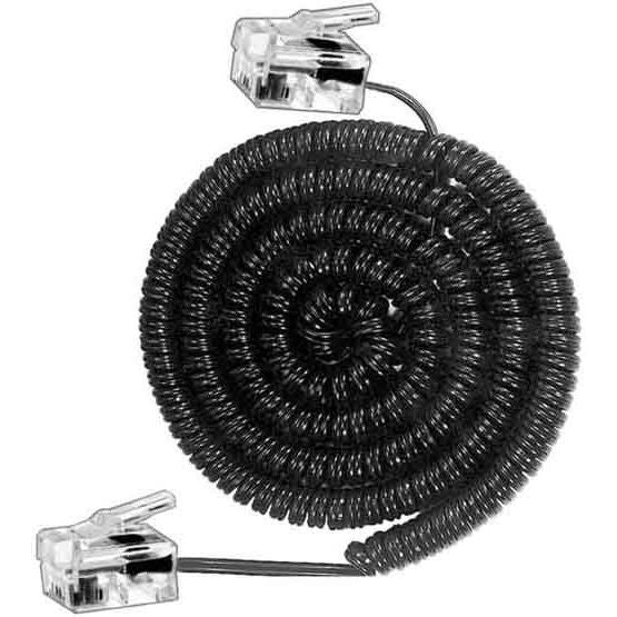 E+P Elektrik - Konfektionierte Fernmeldeleitung Handapparatekabel T 15 2,0 m spiral
