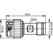 Telegärtner - Koax-Kupplung Adapter TNC-R-TNC 50 Ohm 100023838 f - m reverse − 5 Stück