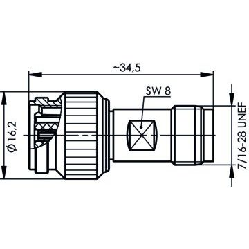 Telegärtner - Koax-Kupplung Adapter TNC-R-TNC 50 Ohm 100023838 f - m reverse − 5 Stück