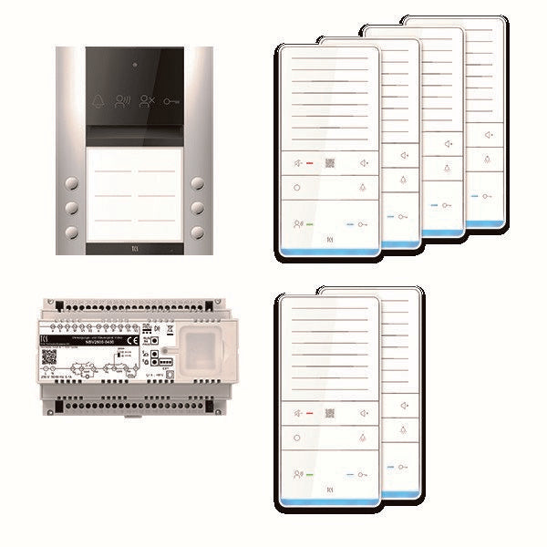 TCS Tür Control - Türsprech-Set audio:pack PRO AP PAAF062/008 6 Wohneinheiten
