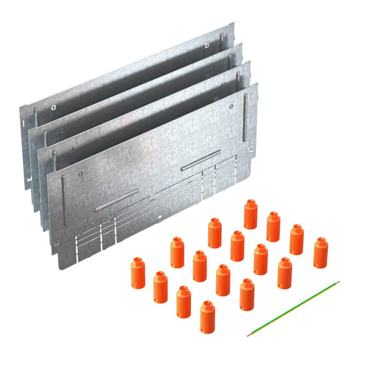 OBO Bettermann - Höhenausgleichsring/-rahmen für Unterflurkanalsysteme Höhenausgleich-Bausatz ASH 350-4 320 (VE4) 453x183x46 − 1 Packung