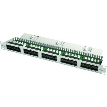Telegärtner - Patchpanel Kupfer 19Z ISDN-Panel 1HE 100007039 MPPI50-H, gr