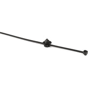 HellermannTyton - Kabelbinder Befestigungsbinder T120RFT9A-PA66HS BK 2-teil. m.Lamell.fuß − 100 Stück