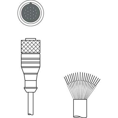 Leuze - Konfektioniertes Sensor-Aktor-Kabel Anschlussleitung KD U-M23-JA-P1-100