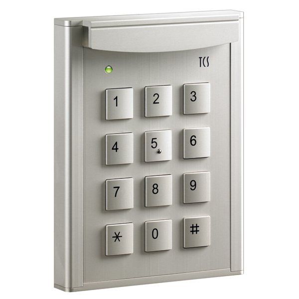 TCS Tür Control - Funktionsmodul für Türkommunikation Zutrittskontrolle AZF50000-0010 alu
