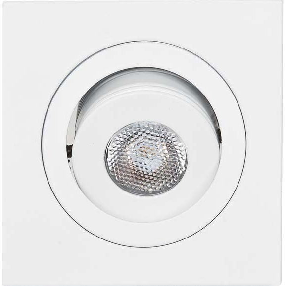 EVN Lichttechnik - Downlight/Strahler/Flutlicht P-LED Einbauleuchte P 24030102 ws 700mA 3W 3000K quad