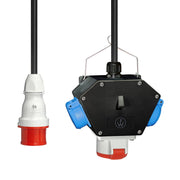 Walther Werke - CEE-Steckdosen-Kombination (IEC 60309) Vollgummi X-BoxX 64X0102 16A, 1CEE-Abgang 16A − 1 Stück