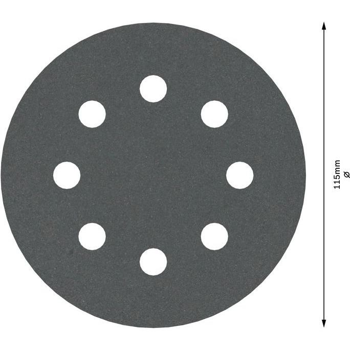 Bosch - Schleifpapier/Schleifvlies PRO F355 Schleifblatt, 115 2608605562 mm, G400, 5-tlg
