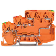WAGO - Initiator/Aktor-Reihenklemme 3-Leiter-Aktorenkemme 2000-5357/101-000 für NPN − 15 Stück