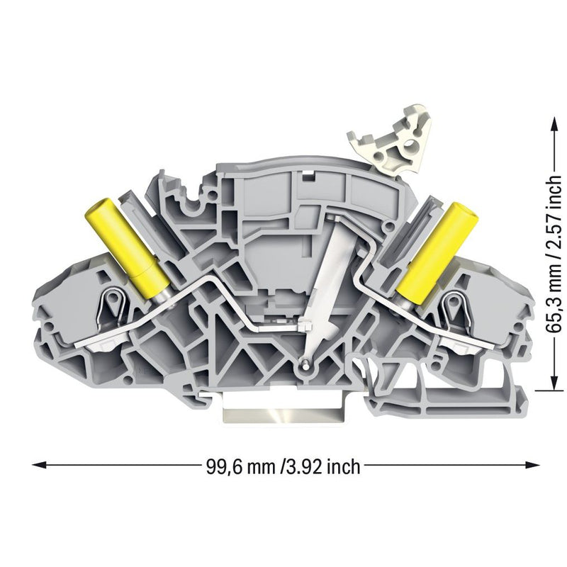 WAGO - Trenn- und Messtrenn-Reihenklemme 2-Leiter-Trenn- 2007-8811/041-000 und Messklemme − 20 Stück