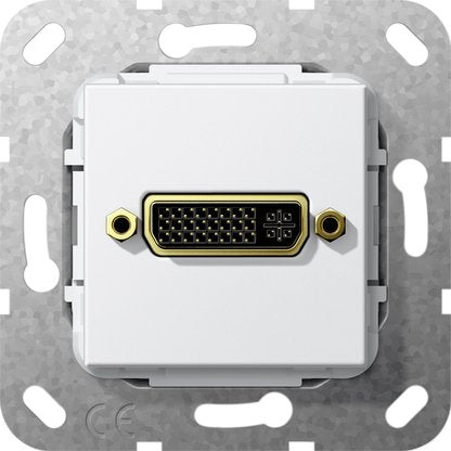 Gira - Einsatz/Abdeckung für Kommunikationstechnik DVI Kabelpeitsche 564503 Einsatz rws
