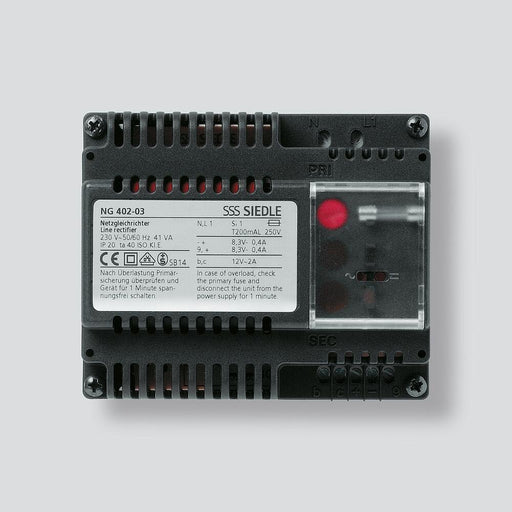 Siedle&amp;Söhne - Netzgerät für Türkommunikation Netzgleichrichter NG 402-03 230V/12VAC - 8,3VDC − 1 Stück by Siedle&amp;Söhne
