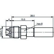 Telegärtner - Koax-Steckverbinder FME-Kabelbuchse 100025651 50Ohm cr/cr − 5 Stück