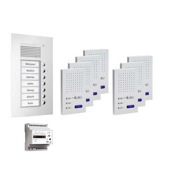 TCS Tür Control - Türsprech-Set Paketlösung UP 7WE PPUF07-EN/02 z.hörerl.Freisprech