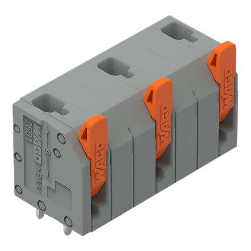 WAGO - Leiterplattenklemme 2601-3503 1,5mm²,gr − 70 Stück