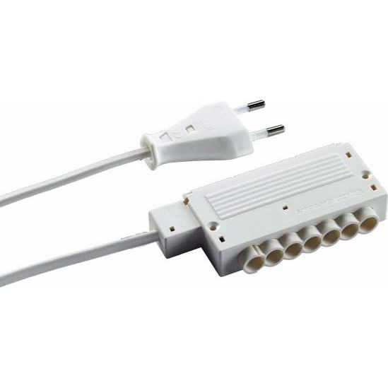 Hera - Netzanschlussleitung 2m HVLCS V/2000 Euro. 6er Verteiler