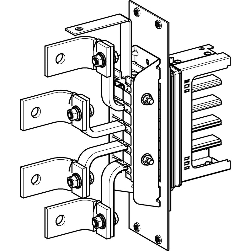 Schneider Electric - Einspeisekasten für Schienenverteiler Flanschspeisungseinheit KSA250AE4 250A