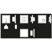 Jung - Behindertenelement für Installationsschalterprogramme Notrufset NRS LC 0834 231