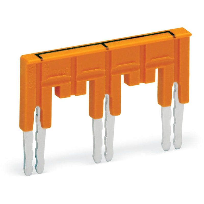 WAGO - Querverbinder/Brücker für Reihenklemme Brücker 282-435/011-000 isoliert, orange − 10 Stück