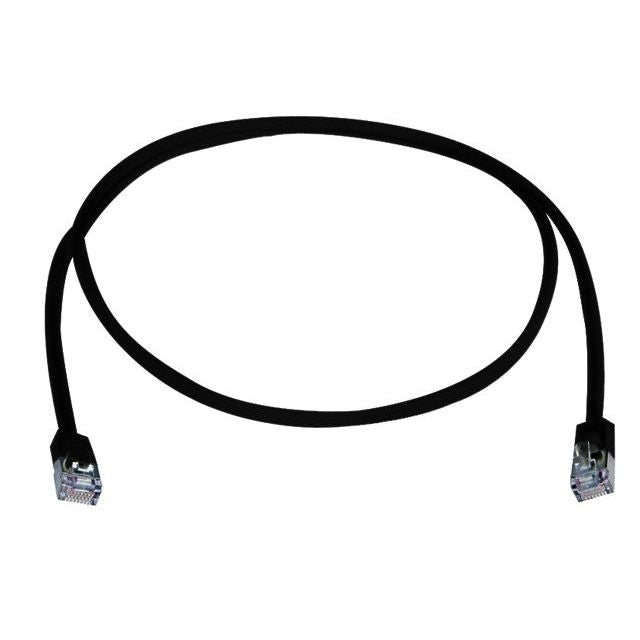 Telegärtner - Patchkabel Kupfer Patchkabel F/UTP Cat.5e 100008069 sw 0,25m FS100