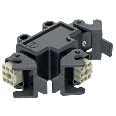 Harting - Installationskleinverteiler Energieverteiler 3xHan 09120084757 Q7/0 Anbaugehäuse − 15 Stück
