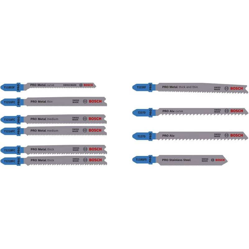 Bosch - Stichsägeblatt PRO Metal and Alu 2607011942VE(10) Stichsägeblatt Set