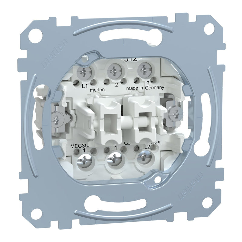 Merten - Installationsschalter Doppelwechselschalter-Eins MEG3526-0000 1-pol.16AX 250VAC