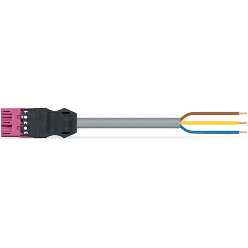 WAGO - Konfektionierte Leitung für steckbare Gebäudeinstallation konfekt. Anschlussleitung 771-9993/206-807 Eca,Stecker