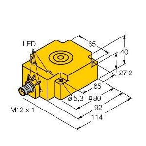 Turck - RFID-Lesegerät Schreib-Lese-Kopf HF TNLR-Q80-H1147