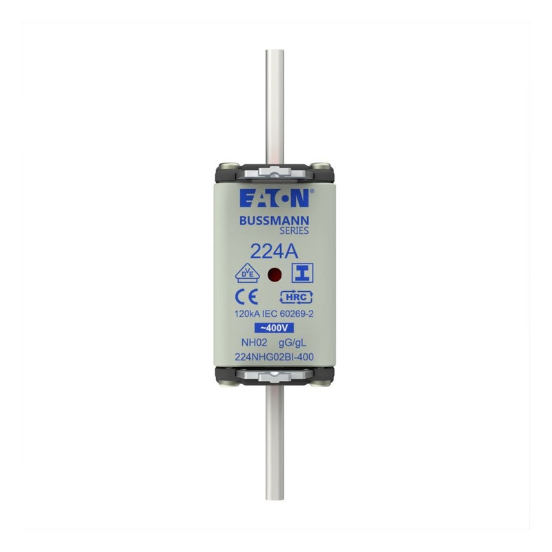Eaton - Messersicherung Sicherungseinsatz Nieders. 224NHG02BI-400 224A AC 400V 120kA − 3 Stück