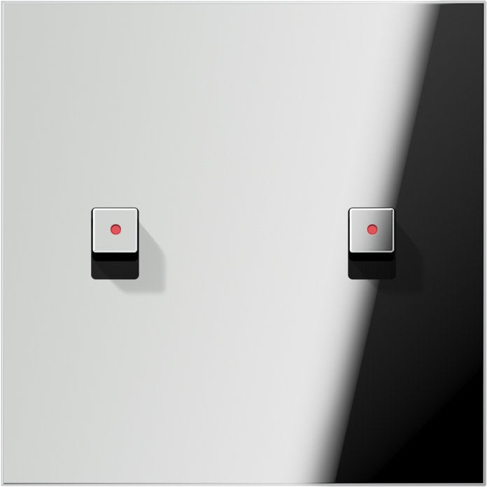 Jung - Abdeckung/Bedienelement für Installationsschalterprogramme Abdeckung 1-fach GCR 12-5 KO E 22 mit 2 Kipphebeln KO