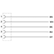 Phoenix Contact - Rundsteckverbinder, feldkonfektionierbar (Industriesteckverbinder) Einbausteckverbinder SACC-E-M12FS#1458800 − 100 Stück