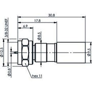 Telegärtner - Koax-Steckverbinder F-Kabelstecker HDTV Cr/Cr 100025624 G2 (RG-59B/U) − 5 Stück