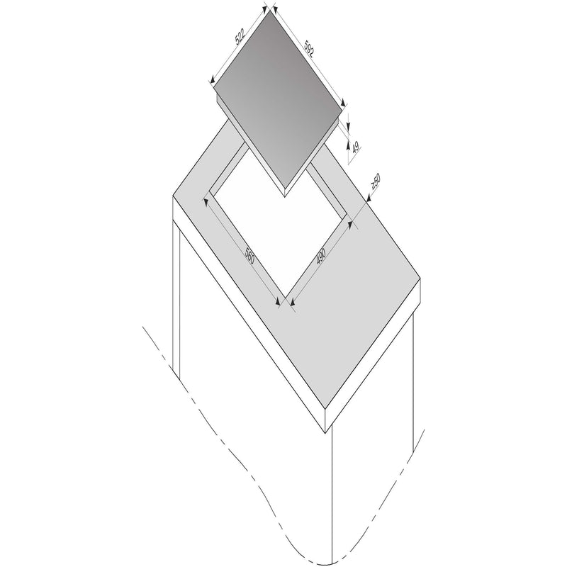 Amica - Kochfeld EB-Autark-Kochfeld Indukt. KMI 774 660 C 60cm