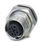 Phoenix Contact - Rundsteckverbinder, feldkonfektionierbar (Industriesteckverbinder) Einbausteckverbinder SACC-DSI-FS #1556841 4-polig M12 − 20 Stück