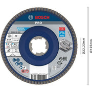Bosch - Trenn-/Schleifscheibe PRO X571 2608619209 Fächerschleifscheibe