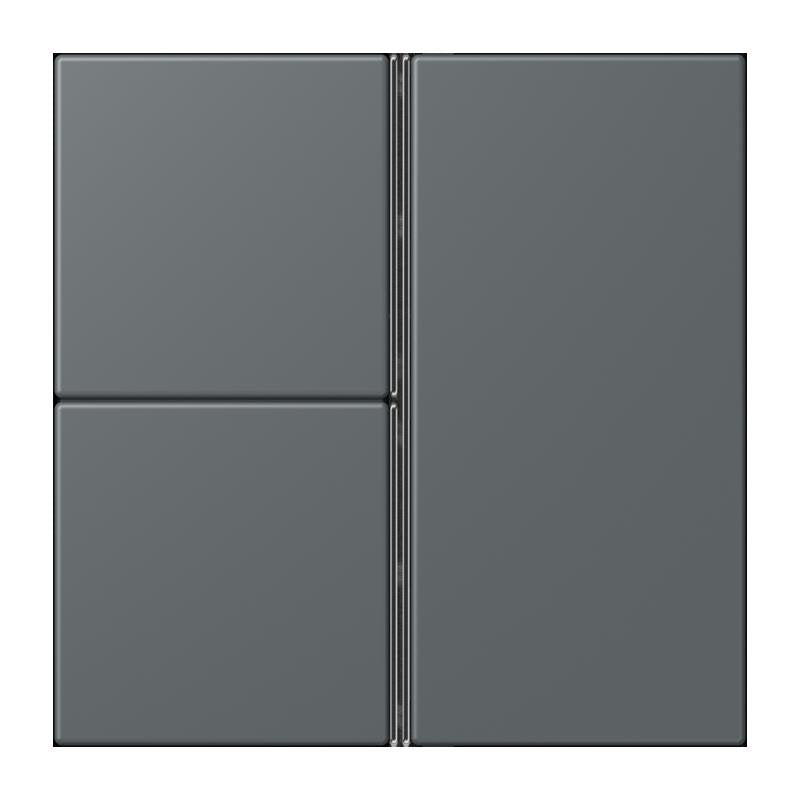 Jung - Abdeckung/Bedienelement für Installationsschalterprogramme Tastensatz 3fach LC 403 TSA 202 gris fonce 31