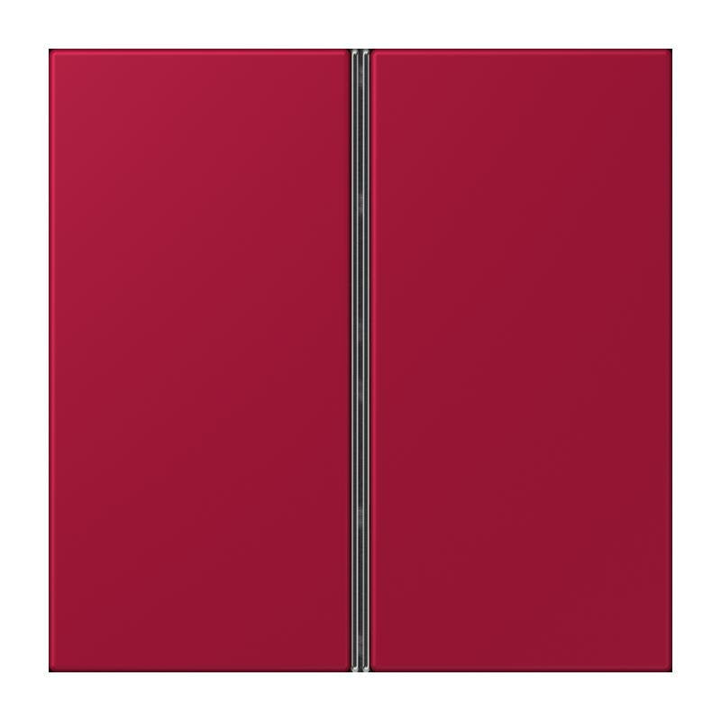 Jung - Abdeckung/Bedienelement für Installationsschalterprogramme Tastensatz 2fach LC 402 TSA 229 rouge carmin