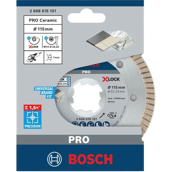Bosch - Trenn-/Schleifscheibe PRO Ceramic X-Lock 2608615131 Diamanttrennscheibe