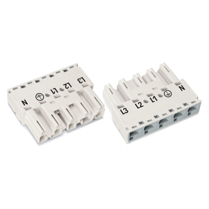 WAGO - Steckverbinder für steckbare Gebäudeinstallation Stecker 770-435 0,5-4mmq weiß − 50 Stück
