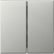 Gira - Abdeckung/Bedienelement für Installationsschalterprogramme Wippe 2f gerade 3495600 Edelstahl