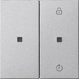 Gira - Bedienelement intelligent Funk-Bedienaufsatz 549326 Memory alu