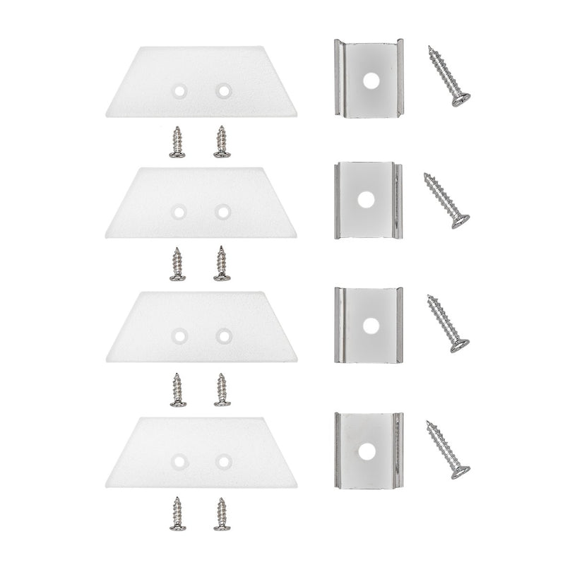Nobile - Zubehör/Ersatzteile für Lichtschlauch/-band Ersatzkit für Alu Profil 5011149908 Aufbau, weiß − 1 Stück