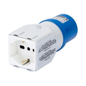 Gewiss - CEE-Steckdosen-Kombination (IEC 60309) Systemadapter GW64212 Stecker/Steckdose